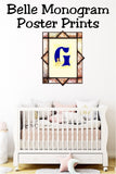 Belle Monogram Print