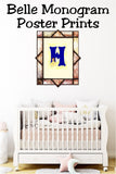 Belle Monogram Print