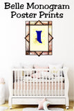 Belle Monogram Print