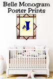 Belle Monogram Print