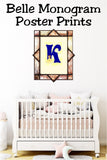 Belle Monogram Print