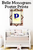Belle Monogram Print