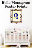 Belle Monogram Print