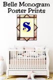 Belle Monogram Print