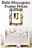 Belle Monogram Print