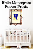 Belle Monogram Print