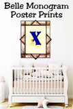 Belle Monogram Print