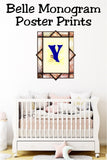 Belle Monogram Print