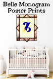 Belle Monogram Print