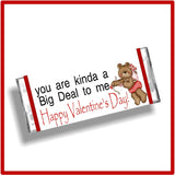 Big Deal Valentine Printable Candy Bar Wrappers