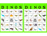 Dinosaur Bingo Game Printable