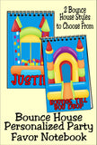Bounce House Party Favor Notebooks