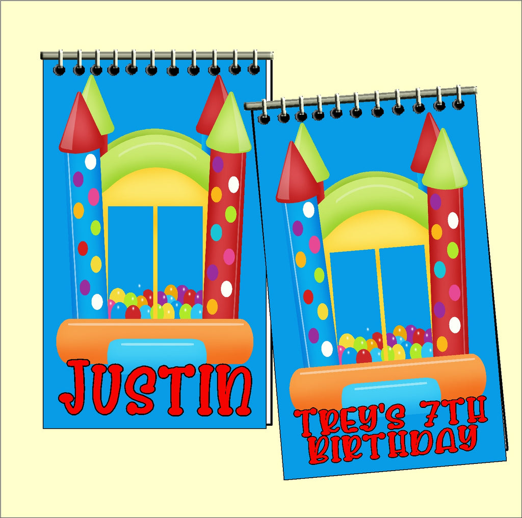 Bounce House Party Favor Notebooks DIY Party Mom