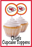 Chiefs Cupcake Topper Printable