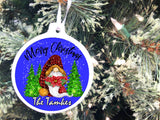 Christmas Gnome Personalizable Ornament