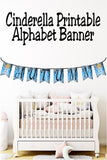 Cinderella Alphabet Printable Banner