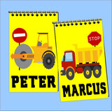 Construction Personalized Notebook