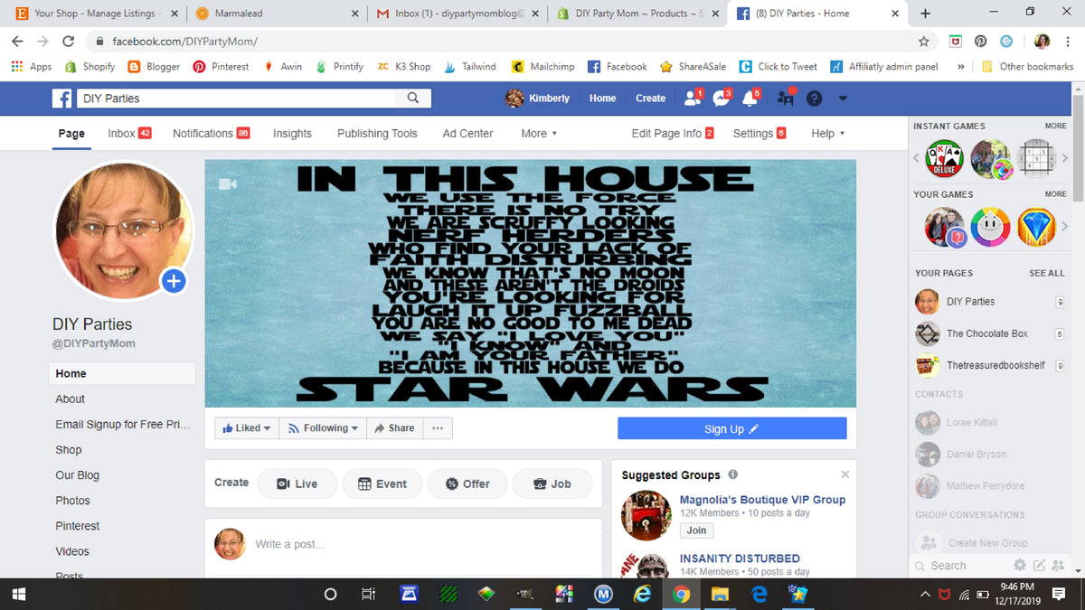 In This House Star Wars Printable