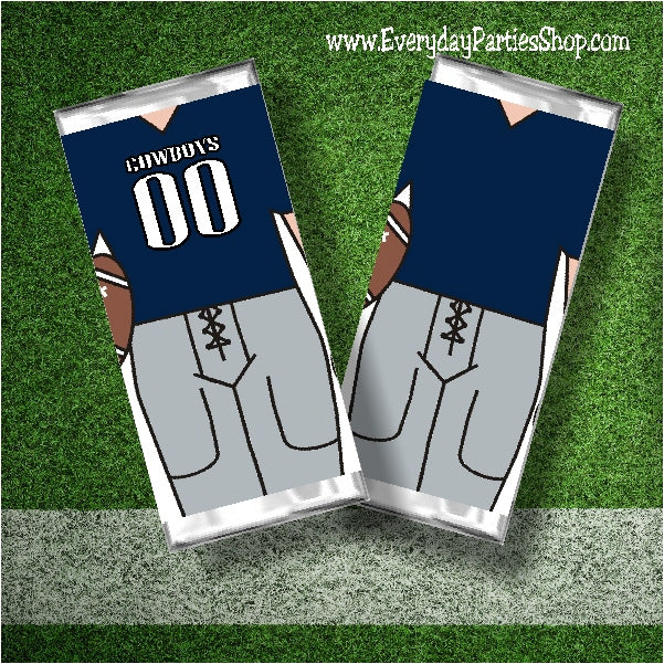 Cowboy Football Candy Bar Wrapper – DIY Party Mom
