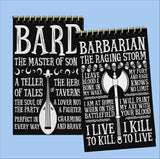 Dungeons and Dragons Character Notebooks