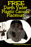 Darth Vader Place Mat Plastic Canvas Pattern