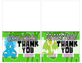Dinosaur Printable Thank You Notecards