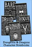 Dungeons and Dragons Character Notebooks