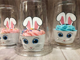 Easter Bunny Cupcake Wrapper and Cupcake Topper Printable