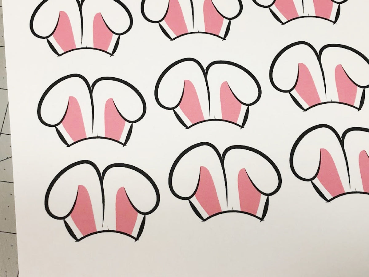 Easter Bunny Cupcake Wrapper and Cupcake Topper Printable