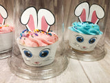 Easter Bunny Cupcake Wrapper and Cupcake Topper Printable