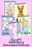 Easter Bunny Personalized Notebook Basket Stuffers