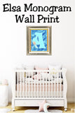 Elsa Monogram Print