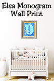 Elsa Monogram Print