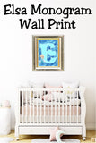 Elsa Monogram Print