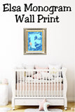 Elsa Monogram Print