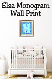 Elsa Monogram Print