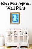 Elsa Monogram Print