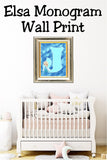 Elsa Monogram Print