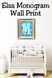Elsa Monogram Print