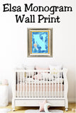 Elsa Monogram Print