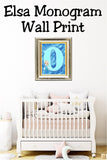 Elsa Monogram Print