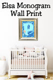 Elsa Monogram Print