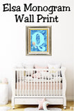 Elsa Monogram Print