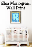 Elsa Monogram Print