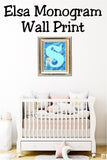 Elsa Monogram Print