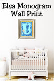 Elsa Monogram Print