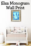 Elsa Monogram Print