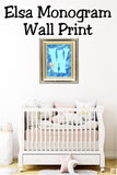 Elsa Monogram Print