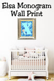 Elsa Monogram Print