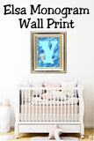 Elsa Monogram Print